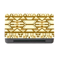 Geometric Seamless Aztec Gold Memory Card Reader With Cf by Mariart