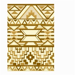 Geometric Seamless Aztec Gold Small Garden Flag (two Sides) by Mariart