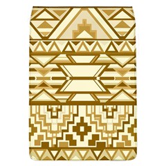 Geometric Seamless Aztec Gold Flap Covers (l)  by Mariart