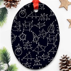 Geometry Geometry Formula Ornament (oval) by Mariart