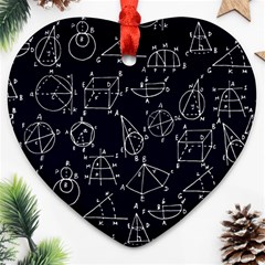 Geometry Geometry Formula Ornament (heart) by Mariart