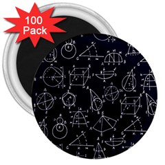 Geometry Geometry Formula 3  Magnets (100 Pack) by Mariart