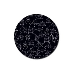 Geometry Geometry Formula Rubber Coaster (round)  by Mariart