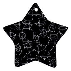 Geometry Geometry Formula Star Ornament (two Sides) by Mariart