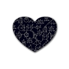 Geometry Geometry Formula Heart Coaster (4 Pack)  by Mariart