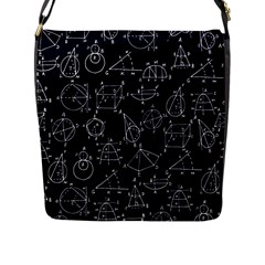 Geometry Geometry Formula Flap Messenger Bag (l)  by Mariart