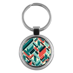 German Synth Stock Music Plaid Key Chains (round)  by Mariart