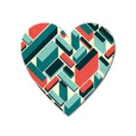 German Synth Stock Music Plaid Heart Magnet Front