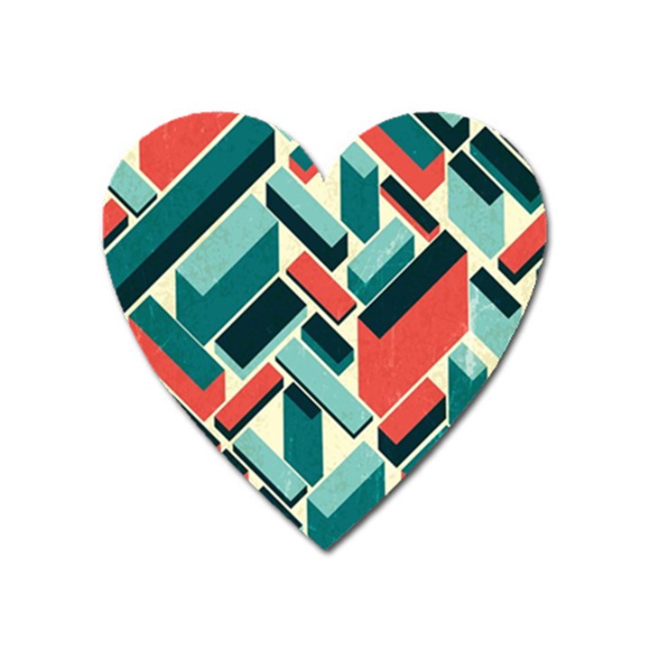 German Synth Stock Music Plaid Heart Magnet