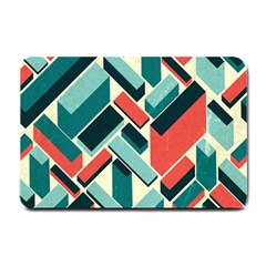 German Synth Stock Music Plaid Small Doormat  by Mariart