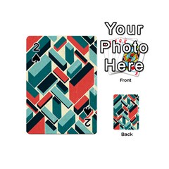 German Synth Stock Music Plaid Playing Cards 54 (mini)  by Mariart