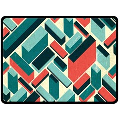 German Synth Stock Music Plaid Double Sided Fleece Blanket (large)  by Mariart