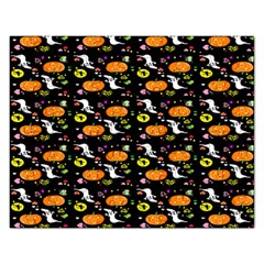 Ghost Pumkin Craft Halloween Hearts Rectangular Jigsaw Puzzl by Mariart