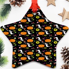 Ghost Pumkin Craft Halloween Hearts Star Ornament (two Sides) by Mariart