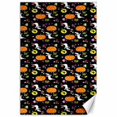 Ghost Pumkin Craft Halloween Hearts Canvas 20  X 30   by Mariart