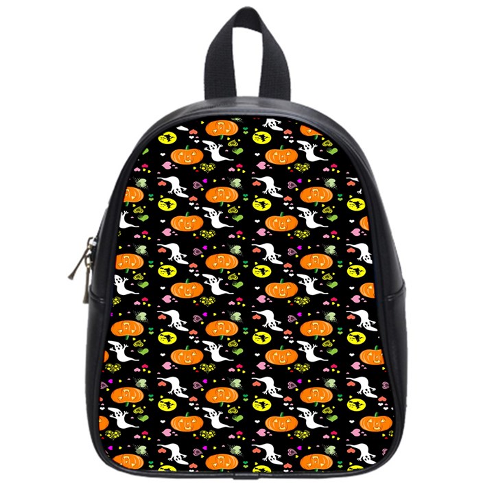 Ghost Pumkin Craft Halloween Hearts School Bags (Small) 