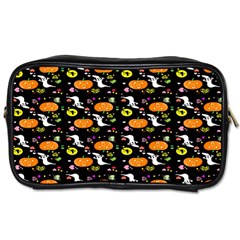 Ghost Pumkin Craft Halloween Hearts Toiletries Bags by Mariart