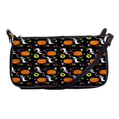 Ghost Pumkin Craft Halloween Hearts Shoulder Clutch Bags by Mariart