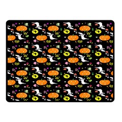 Ghost Pumkin Craft Halloween Hearts Fleece Blanket (small) by Mariart