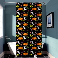 Ghost Pumkin Craft Halloween Hearts Shower Curtain 36  X 72  (stall)  by Mariart