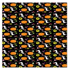 Ghost Pumkin Craft Halloween Hearts Large Satin Scarf (square) by Mariart