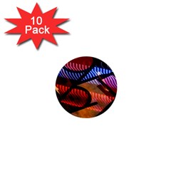 Graphic Shapes Experimental Rainbow Color 1  Mini Buttons (10 Pack)  by Mariart