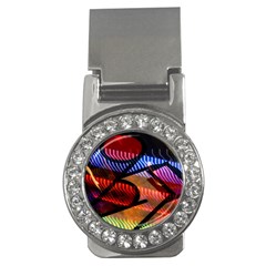 Graphic Shapes Experimental Rainbow Color Money Clips (cz)  by Mariart