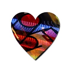 Graphic Shapes Experimental Rainbow Color Heart Magnet by Mariart