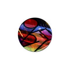 Graphic Shapes Experimental Rainbow Color Golf Ball Marker by Mariart