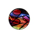 Graphic Shapes Experimental Rainbow Color Hat Clip Ball Marker (4 pack) Front