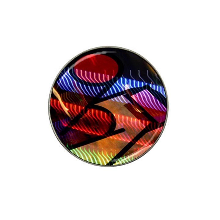 Graphic Shapes Experimental Rainbow Color Hat Clip Ball Marker (4 pack)