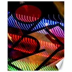 Graphic Shapes Experimental Rainbow Color Canvas 16  X 20   by Mariart