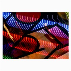 Graphic Shapes Experimental Rainbow Color Large Glasses Cloth by Mariart