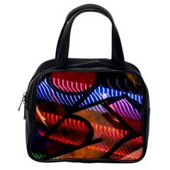 Graphic Shapes Experimental Rainbow Color Classic Handbags (one Side) by Mariart