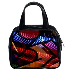 Graphic Shapes Experimental Rainbow Color Classic Handbags (2 Sides) by Mariart