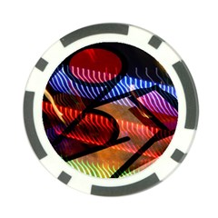 Graphic Shapes Experimental Rainbow Color Poker Chip Card Guard (10 Pack) by Mariart