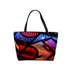 Graphic Shapes Experimental Rainbow Color Shoulder Handbags by Mariart