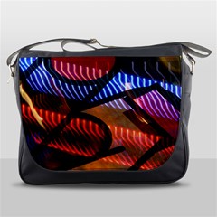 Graphic Shapes Experimental Rainbow Color Messenger Bags by Mariart