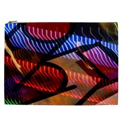 Graphic Shapes Experimental Rainbow Color Cosmetic Bag (xxl)  by Mariart