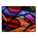 Graphic Shapes Experimental Rainbow Color Double Sided Fleece Blanket (Small)  45 x34  Blanket Front