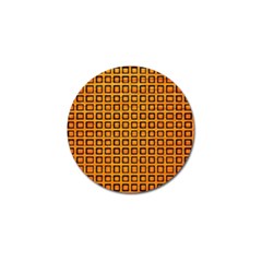 Halloween Squares Plaid Orange Golf Ball Marker (10 Pack) by Mariart