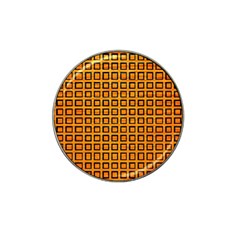 Halloween Squares Plaid Orange Hat Clip Ball Marker (10 Pack) by Mariart