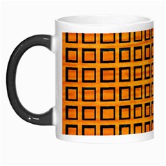 Halloween Squares Plaid Orange Morph Mugs by Mariart