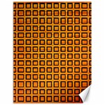 Halloween Squares Plaid Orange Canvas 18  x 24   17.8 x23.08  Canvas - 1