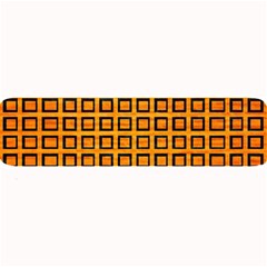 Halloween Squares Plaid Orange Large Bar Mats by Mariart