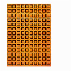 Halloween Squares Plaid Orange Large Garden Flag (two Sides) by Mariart