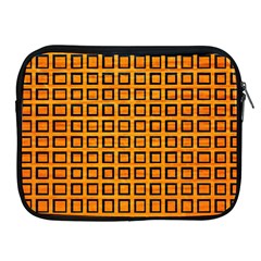 Halloween Squares Plaid Orange Apple Ipad 2/3/4 Zipper Cases by Mariart