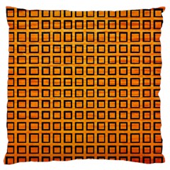 Halloween Squares Plaid Orange Standard Flano Cushion Case (two Sides) by Mariart