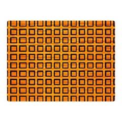 Halloween Squares Plaid Orange Double Sided Flano Blanket (mini) 