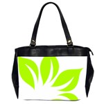 Leaf Green White Office Handbags (2 Sides)  Front